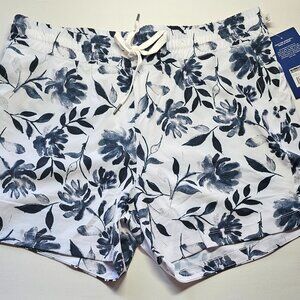 Marika Shorts Floral Womens Dry Wik Floral Athletic Shorts w Pockets - XL NWT